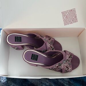 White House Black Market Size 7 Zuri Shoes - Warm Violet Heels